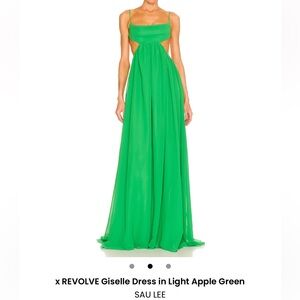 SAU LEE x REVOLVE Giselle Dress in Light Apple Green